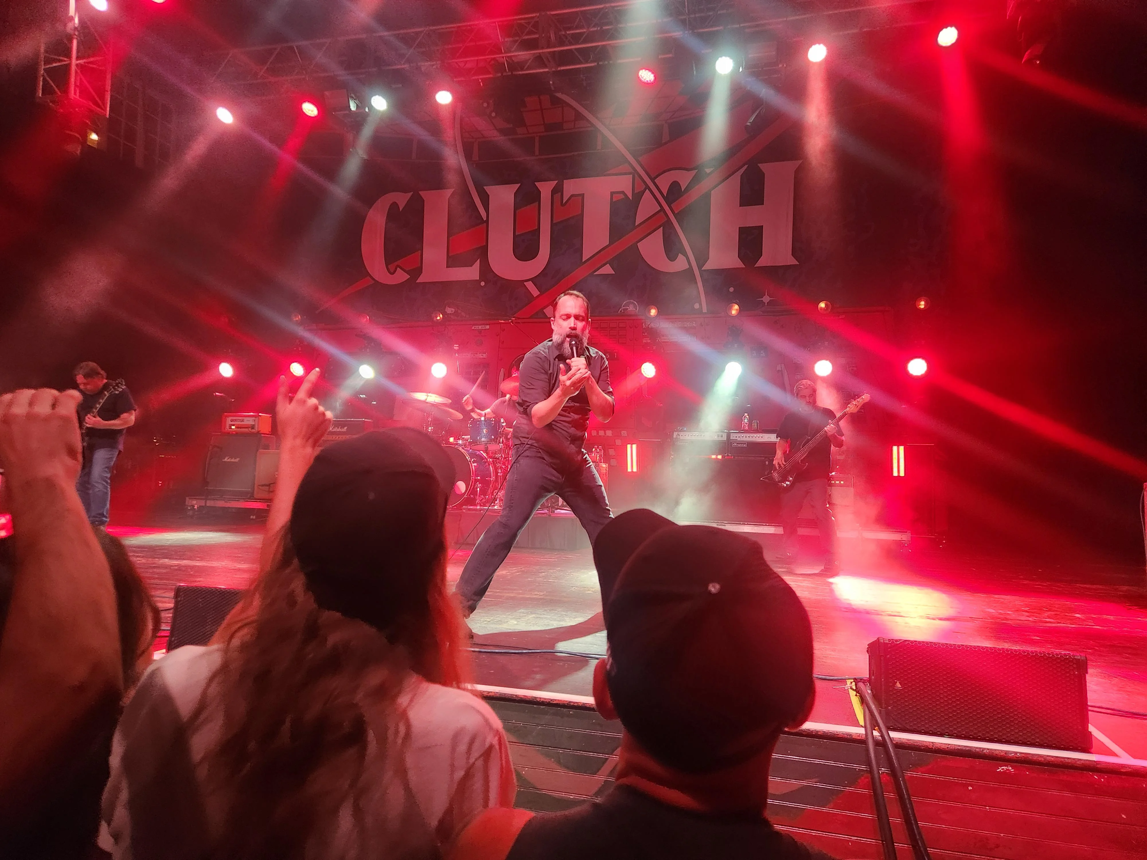 Clutch performing on tour
